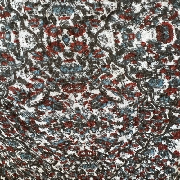 Free People bell sleeve patterned peplum top 572 - Picture 7 of 10